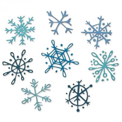 Sizzix Tim Holtz Thinlits Die - Scribbly Snowflakes